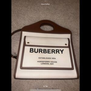Authentic Burberry Pocket Bag Large pocket  Crossbody BAG